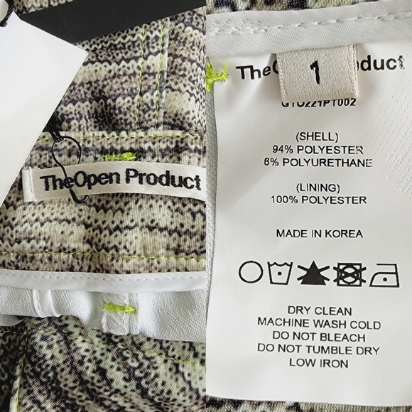 THEOPEN PRODUCT Printed Fitted Mid Length Pants In Khaki 4. - Picture 9 of 9